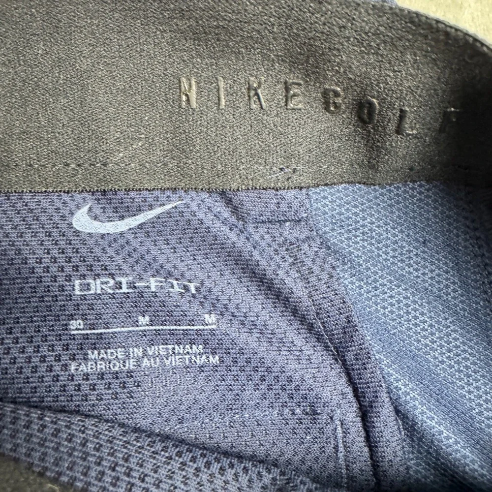 Nike Golf Dri-FIT Mens Navy Blue Performance Flat Front Golf Shorts Size 30